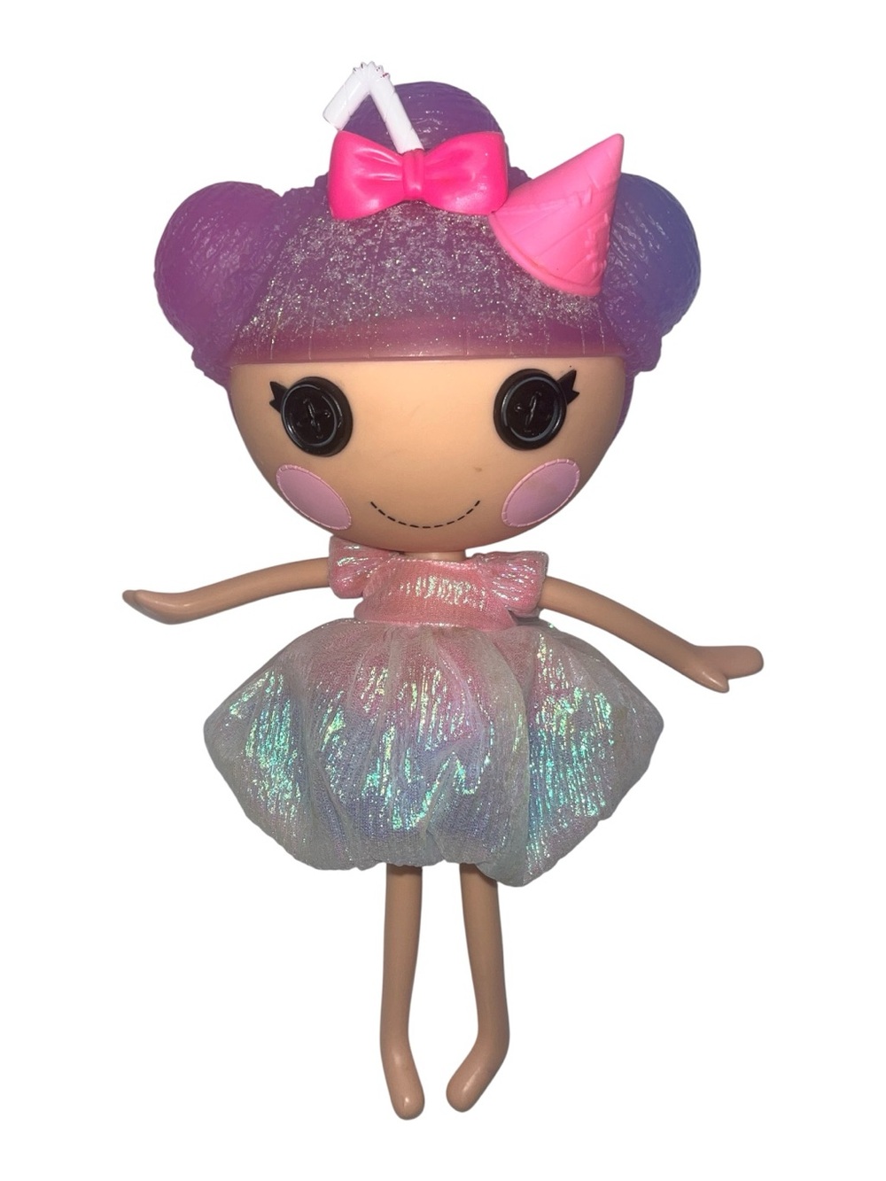Lalaloopsy Frost I.C. Cone 12” Doll Pink Iridescent Dress